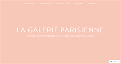 Desktop Screenshot of lagalerieparisienne.com