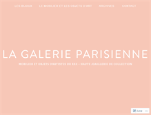 Tablet Screenshot of lagalerieparisienne.com